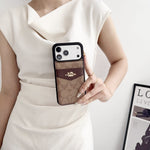 Premium Card Holder Coach iPhone Case for 12-17 series