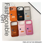 Card Holder Hermes Case for iPhone 13-17 Series