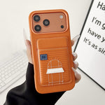 Card Holder Hermes Case for iPhone 13-17 Series