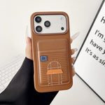 Card Holder Hermes Case for iPhone 13-17 Series