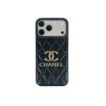 Luxury Leather Chanel Phone Case For iPhone 12-17