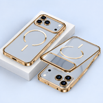 MagSafe Metal Bumper Frosted Acrylic Case For iPhone 12 - 18 Pro & ProMax