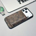 Luxury Monogram Wallet Case for iPhone 12-17 Seies