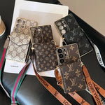 Crossbody LV Phone Case for Samsung Galaxy S22-S25