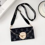 Crossbody Wallet Bag LV Style Case for iPhone 12-17 Series