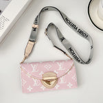Crossbody Wallet Bag LV Style Case for iPhone 12-17 Series