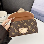 Crossbody Wallet Bag LV Style Case for iPhone 12-17 Series