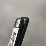 Luxury Loewe-Inspired Leather iPhone Case with Embossed Anagram Logo