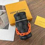 Louis Vuitton Designer Keychain Lipstick Holder Organizer Genuine Leather