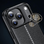 Litchi Texture Shockproof TPU Phone Case For iPhone 17 / 16 / 15 / 14