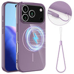 Glossy TPU Shockproof Phone Case with Lanyard For iPhone 17 / 16 / 15 / 14