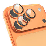 Orange Metal Glass Camera Lens Protector For iPhone 17/ 16 / 15 / 14