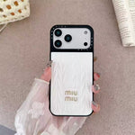 Luxury Matelassé Quilted Leather Phone Case for iPhone 13-18