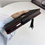 Premium Louis Vuitton Leather Wallet Leather Crossbody Bag Apple iPhone Case