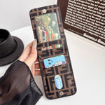 Luxury Card Holder Fendi iPhone Case for 12-17 series