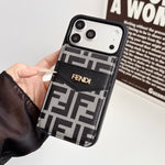 Luxury Card Holder Fendi iPhone Case for 12-17 series