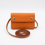 Luxury Hermes Calfskin Leather Crossbody Snap Bag