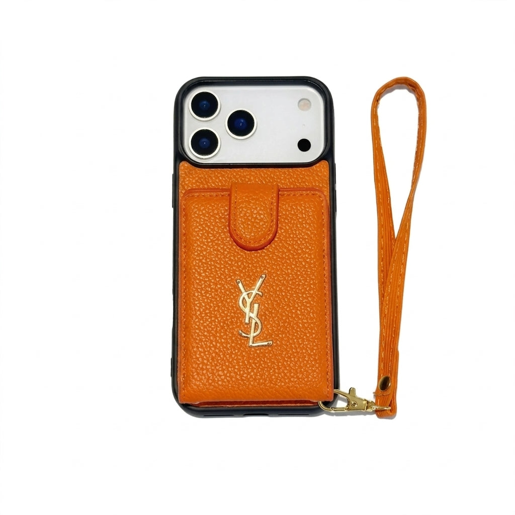 YSL Premium Case Card Holder For iPhone 17 - THEROXYMOB