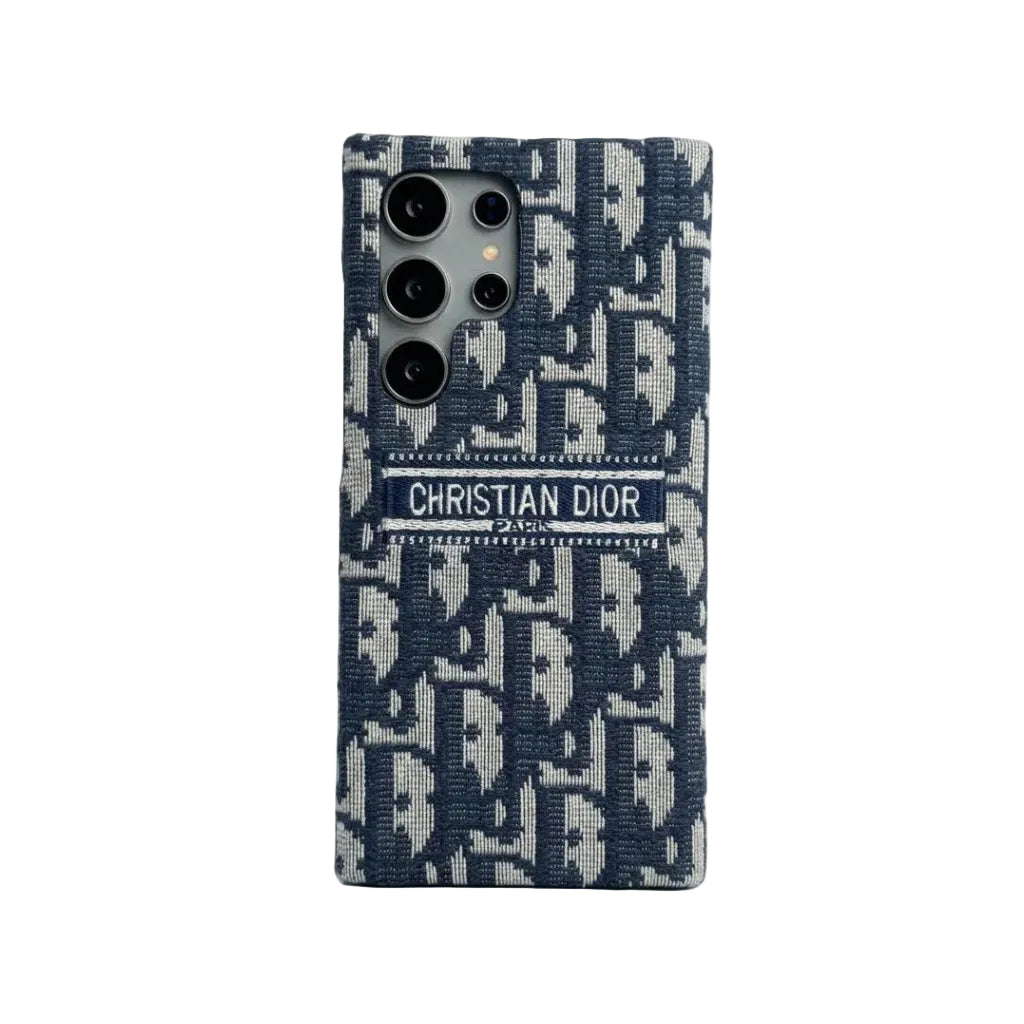 ディオール　ケース Samsung Galaxy S22-S26 Ultra Luxury Canvas Embroidery Case
