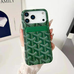 Green Premium GD iPhone MagSafe Case with Cardholder