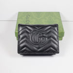 Luxury black wallet made of soft leather