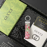 Leather GG Key Holder Bag Charm