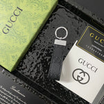 Leather GG Key Holder Bag Charm