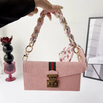 Luxury GG Plain Leather Crossbody Wallet Case For iPhone 13-17