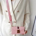 Luxury GG Plain Leather Crossbody Wallet Case For iPhone 13-17