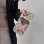 GG Style Phone case Magnet Card Holder for iPhone 13-17 Series