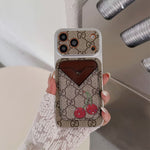 GG Style Phone case Magnet Card Holder for iPhone 13-17 Series