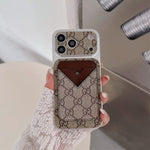 GG Style Phone case Magnet Card Holder for iPhone 13-17 Series