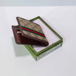 Luxury Fold Web Stripe Wallet