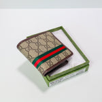 Luxury Fold Web Stripe Wallet