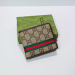 Luxury Fold Web Stripe Wallet