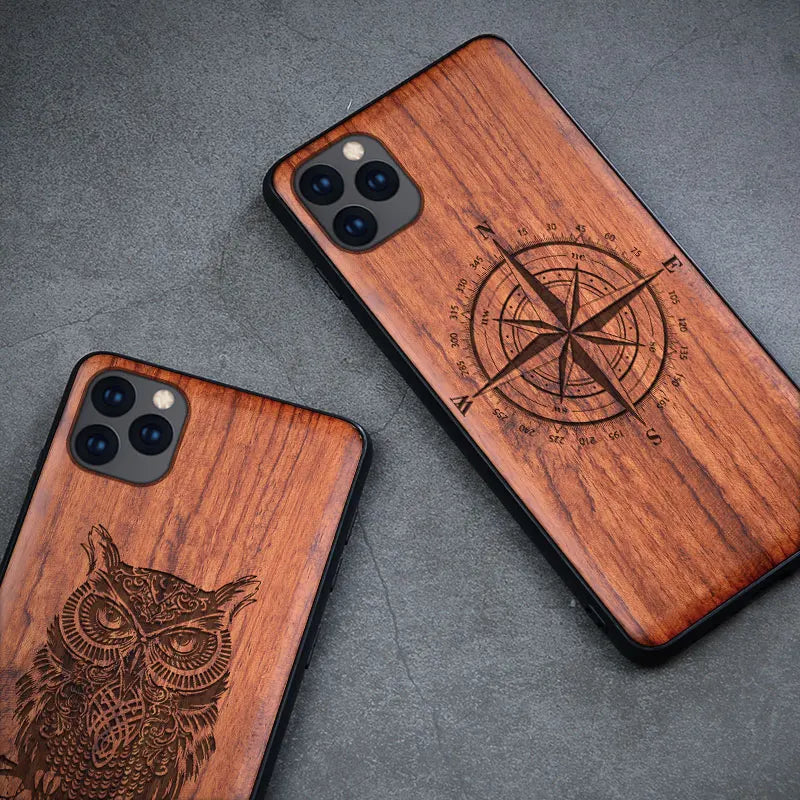 Natural Wood Case For Samsung Galaxy S24 Ultra S23 Note20 Ultra S22 Plus Wood Case For iPhone 15 14 13 12 11 Pro Max