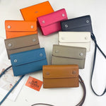 Luxury Hermes Calfskin Leather Crossbody Snap Bag