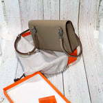 Luxury Hermes Calfskin Leather Crossbody Snap Bag