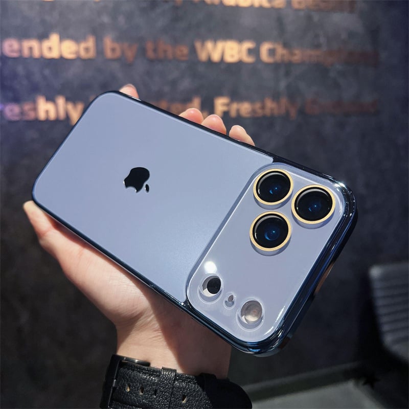 GLASS CAMERA LENS SHELL CASE FOR IPHONE 17 / 16 / 15 / 14