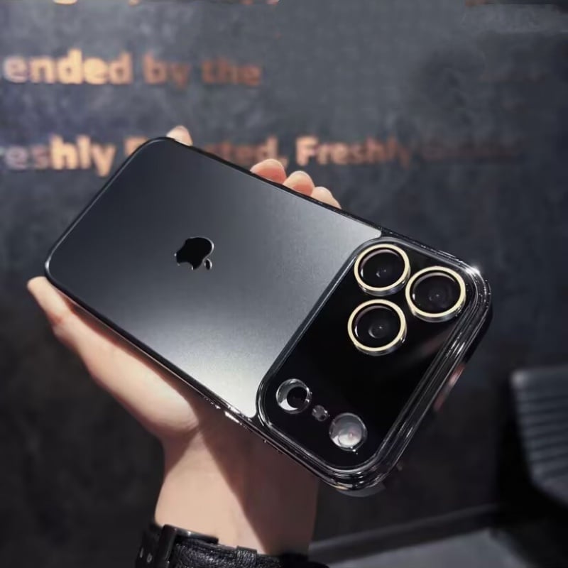 GLASS CAMERA LENS SHELL CASE FOR IPHONE 17 / 16 / 15 / 14
