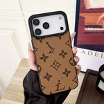 Luxury Designer Leather Phone Case For iPhone 12-17