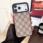 Luxury Designer Leather Phone Case For iPhone 12-17