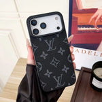 Luxury Designer Leather  Case For iPhone 17 / 16 / 15 / 14