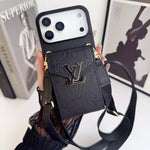 LV Luxury Phone Case with Card Holder For iPhone 17/ 16/ 15/ 14