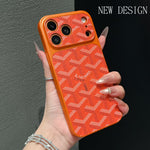 Luxury Vintage Leather Case For iPhone 13-17