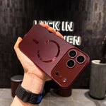 Glossy Magnetic Glass Case For iPhone 12 - 18 Pro / ProMax