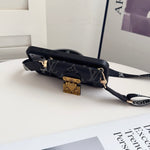 Luxury Leather Monogram iPhone Case With Card Holder And Strap