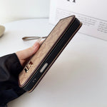 Leather Fold Coach iPhone Case With Wallet And Strap