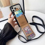 Leather Coach iPhone Case With Wallet And Strap