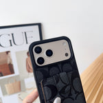 Leather Coach iPhone Case With Wallet And Strap